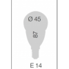 SPHERICAL LAMP E14-s